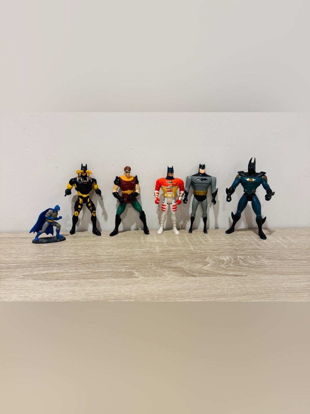 Vintage 90s Kenner DC Comics Batman & Robin Action Figure Lot Loose (6 Figures)
